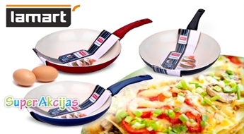 Krāsainās WOK pannas LAMART ar keramisko pārklājumu, 28 cm!