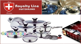 Royalty Line Switzerland - Набор из 5 кастрюль, медицинская сталь! Швейцарcкое качество!