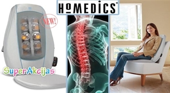 Masāžas krēsls Homedics Shiatsu Massager! Jūsu muguras pilnai relaksācijai!