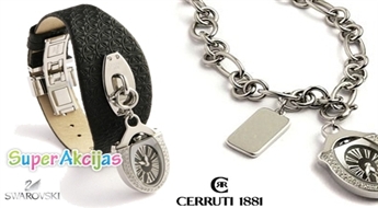 Elegants sieviešu rokas pulkstenis Cerruti 1881 ar Swarovski kristāliem!