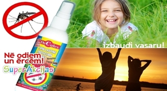Izbaudiet vasaru bez stresa! DeCulex - īpaša sastāva līdzeklis odu un ērču atbaidīšanai!