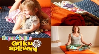Griķu matracis-paklājiņš vingrošanai, jogai un atpūtai ar 60% atlaidi no www.grikuspilvens.lv!
