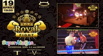 Laimē biļetes uz Royal Fight turnīru - profesionālās cīņas Kikboksingā, K-1, ММА un Boksā 19.aprīlī GODVIL!