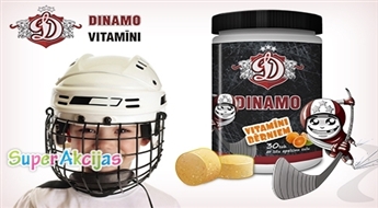 Для маленьких фанатов DINAMO! Натуральные апельсиновые жевательные витамины DINAMO для детей!