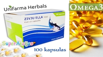 Рыбий жир 1000 mg (100 капсул) с 50% скидкой. Крепкое здоровье для всей семьи!