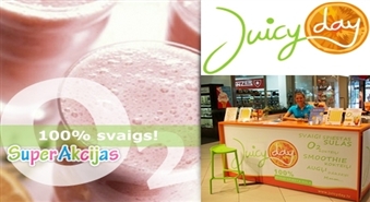 Skābekļa kokteilis - tas ir veselīgi! Veselības bārs JUICYDAY piedāvā izbaudīt O2 kokteili ar 53% atlaidi