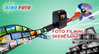 Melnbalto un krāsaino fotofilmiņu skanēšana un ierakstīšana CD ar 50% atlaidi no EIROFOTO!