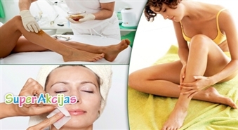 Dziļais bikini + paduses vai kāju vaksācija visā garumā + paduses - 57%!