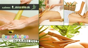 Brīnišķīga relaksācija! Bambusa masāža skaistumkopšanas salonā "Lauma"!