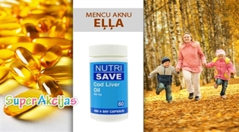 Mencu aknu eļļa (omega-3) Jūsu sirds, kaulu un ādas veselībai!