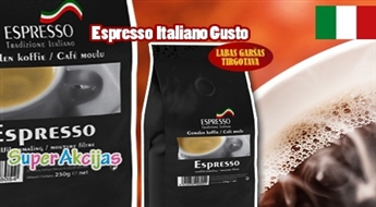 Молотый кофе Premium качества из Италии Espresso Tradizione Italiano Gusto Cremoso Dark Roast, 250 гр!