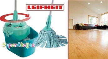 Tīrība mājās! Grīdas uzkopšanas komplekts Leifheit Twist-System. Tīras telpas – ērta uzkopšana.