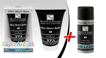 Balzāms pēc skūšanās Health&Beauty ar А, Е, F vitamīniem un putas pēc skūšanās Health&Beauty!