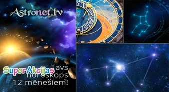 Ko Tev sola zvaigznes? Individuāla astroloģiskā prognoze 12 mēnešiem no ASTRONET.LV ar 54% atlaidi!