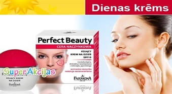 Perfect Beauty dienas krēms ar SPF problemātiskai, jūtīgai ādai ar redzamiem asinsvadiņiem no ”Farmona” - 50%