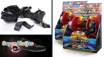 "Flashing Roller" роллеры на пятку со светящимися колесами всего за Ls 3,95!