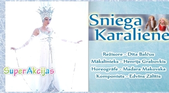 Muzikāla pasaka 2 daļās "Sniega karaliene" 26.decembrī, plkst. 14:00! Burvīga Ziemassvētku pasaka!