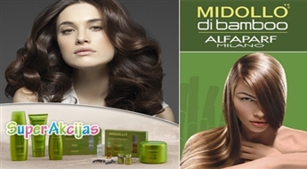 Bojātu matu atjaunojoša procedūra MIDOLLO DI BAMBOO salonā "Fashion Line" Rīgā un Ogrē!