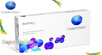 Контактные линзы «Biofinity» от производителя «Cooper Vision» c необходимой вам оптической силой!