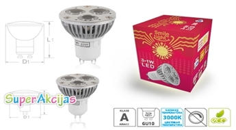Jaunās paaudzes LED spuldzītes GU10! Maksājiet mazāk par elektrību!