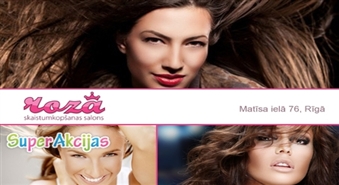 Sieviešu matu griezums + barojoša matu maska + serums ar melnajiem ikriem + veidošana - tikai Ls 7.99!