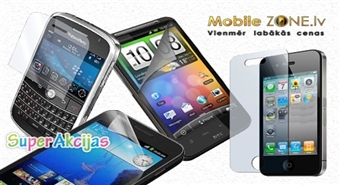 Mobilo telefonu aizsarguzlīmes par Ls 0.99 no mobilezone.lv! Pasargā savu telefonu no skrāpējumiem!