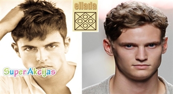 Stilīgs matu griezums vīriešiem + relaksējoša galvas masāža ar 50% atlaidi salonā "Ellada"!