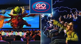 GO PLANET piedāvā 4D kinoteātra apmeklējumu ar 50% atlaidi! Izbaudiet jaunas sajūtas!