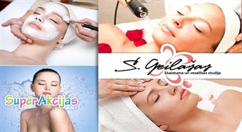 Глубокое очищение кожи лица от "S. Geilašas Skaistuma un veselības studija" с 50% скидкой!