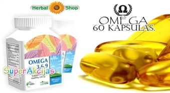 Parūpējies par ģimenes veselību ar Omega 3, 6, 9 "Herbion” zivju eļļu kapsulās!