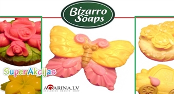 Izsmalcināta dāvana! Dabīgas, ar rokām gatavotas ziepes "Bizzaro Soaps"!