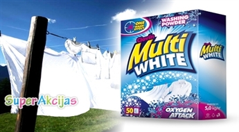 Бесфосфатный стиральный порошок "Clovin Multi White", 5 кг - профессиональный стиральный порошок!