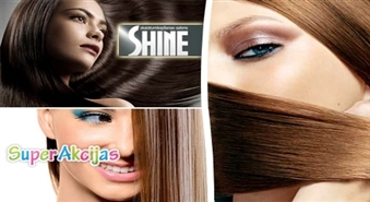 Горячее предложение от салона красоты "Shine": Кератиновое восстановление волос + стрижка + укладка!