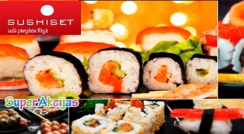 Для любителей суши! Комплект из 5 видов суши (40 шт.) от Sushiset.lv всего за Ls 7,55!