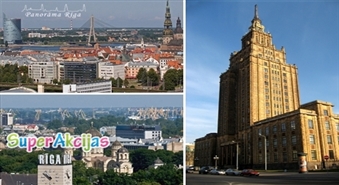 „Panorāma Rīga” piedāvā apskatīt Rīgu no 65 metru augstuma - Zinatņu akadēmijas 17.stāva terases ar 50% atlaidi!