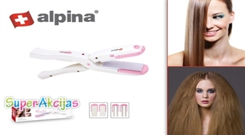Помощник для укладки волос - выпрямитель - гофре для волос ALPINA - швейцарское качество!