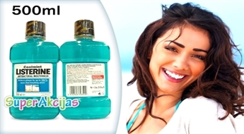 Антибактериальный ополаскиватель полости рта "Listerine Cool Mint"!