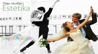Kāzu vai svinību dejas horeogrāfija PĀRIM profesionālu pasniedzēju pavadībā studijā "DANCE STUDIO".