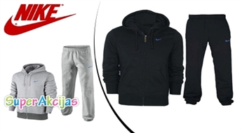 Ērts un kvalitatīvs NIKE vīriešu treniņtērps pelēkā vai melnā krāsā sportiskām aktivitātēm!