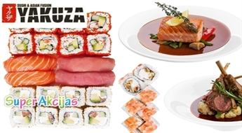 Dāvanu karte restorānā Yakuza Sushi & Asian Fusion Ls 30 vērtībā! Visiem austrumu virtuves cienītājiem!