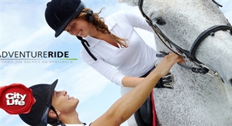 AdventureRide jāšanas nometne pieaugušajiem (bez iemaņām) - 50%