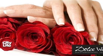 DOLCE VITA: маникюр со стойким покрытием Gelish Harmony (30 насыщенных, летних оттенков) – 52%