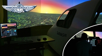 Iejūties pilota lomā! AVIO SERVICE: 1 h ilga lidojuma simulācija instruktora pavadībā - 52%