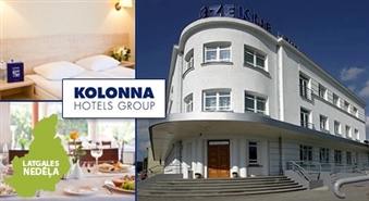 LATGALES NEDĒĻA: Nakšņošana + brokastis + vēlā izrakstīšanās + deserts latgaliešu gaumē  KOLONNA HOTELS GROUP viesnīcā Rēzeknē - 54%