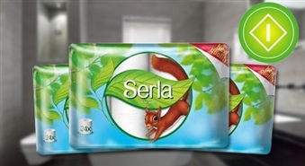 Tualetes papīrs SERLA (24 ruļļi) - 30%