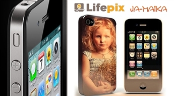 Stilīgs melns vai balts iPhone aizsargvāciņš ar personalizētu apdruku -50%