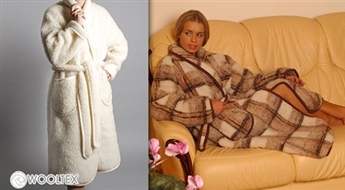 Omulīgiem rītiem un vakariem: 100% Merino vilnas halāts - 50%