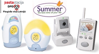 Parūpējies par sava mazuļa komfortu un drošību! SUMMER INFANT audio rācija-monitors vai video monitors līdz pat – 57%
