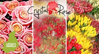 LATGALES NEDĒĻA: dāvanu karte no ziedu salona "Crystal Rose" Rēzeknē -50%