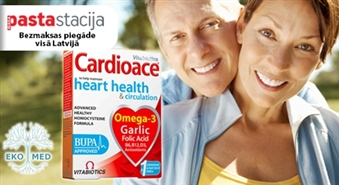 Specializēti multivitamīni sirds un asinsvadu veselībai CARDIOACE ar Omega-3 no EkoMed – 50% Bezmaksas piegāde visā Latvijā!
